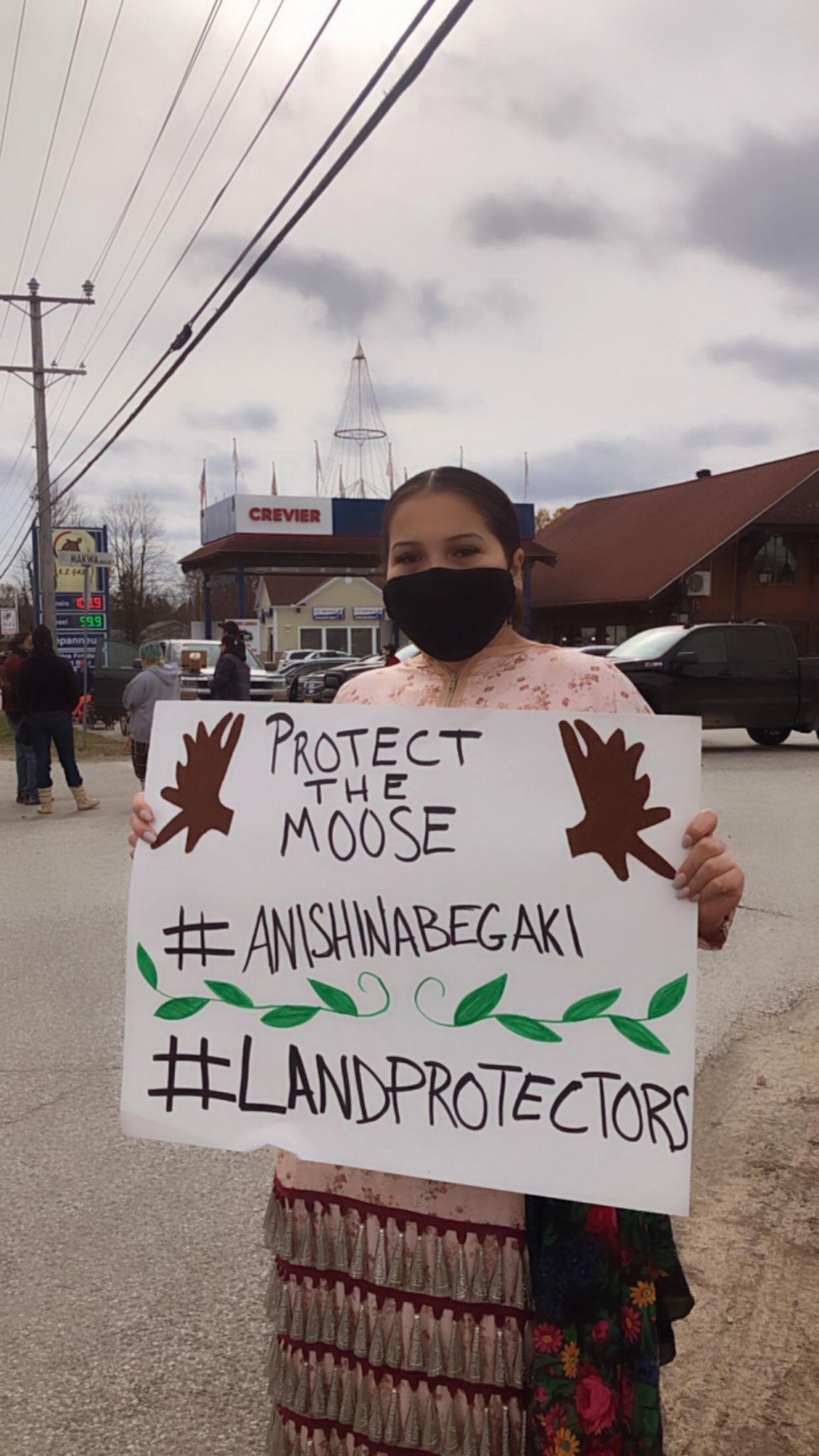 Kitigan Zibi community member at Moose Moratorium.